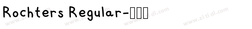 Rochters Regular字体转换
